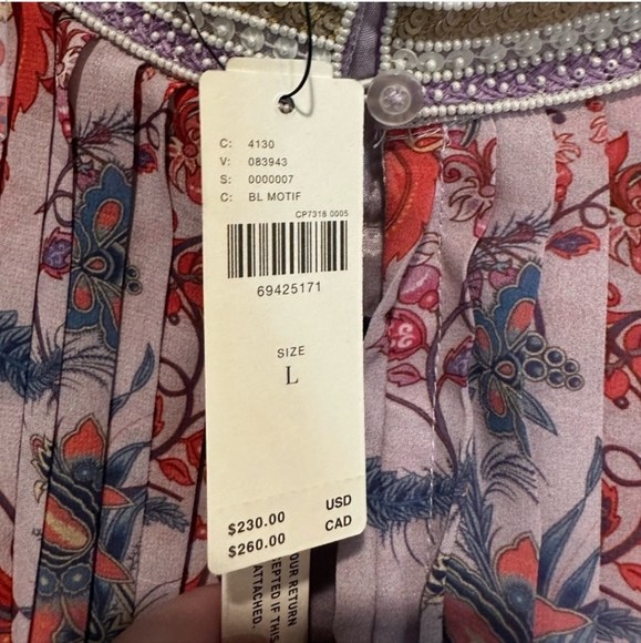 Anthropologie Pinnacle by Shruti Sancheti Printed Halter Pleated Halter Maxi - Picture 5 of 6